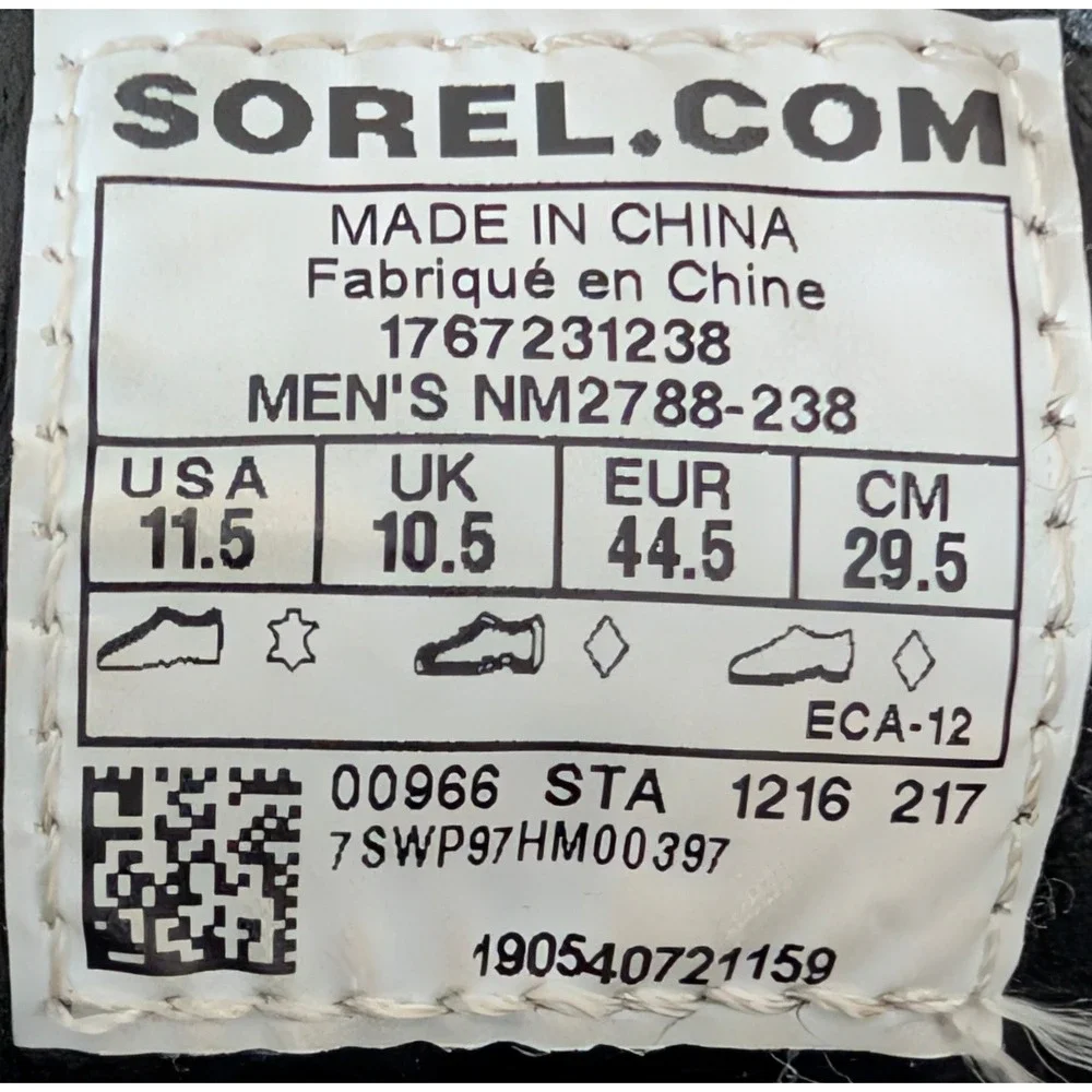 Sorel *men us